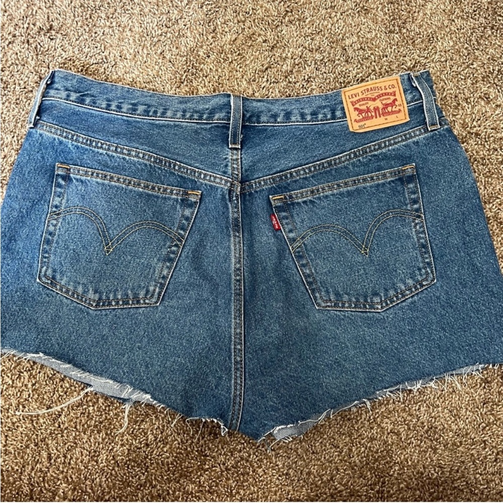 Levi’s Dark Wash Denim 501 Shorts
